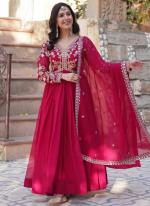 Faux Blooming Rani Party Wear Embroidery Work Readymade Anarkali Suit